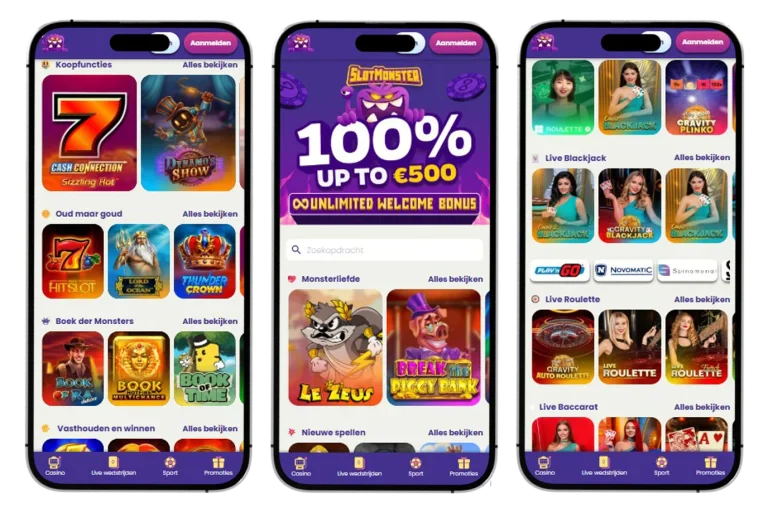 SlotMonster Mobiel: Spelen 