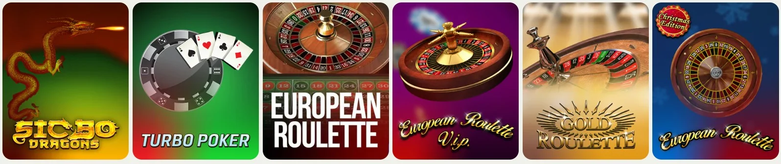 SlotMonster Casino Tafelspellen
